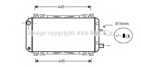 PRASCO FDA2048 Radiator, engine cooling